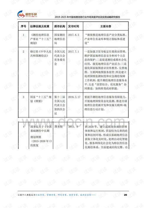 2019 2025年中國地理信息行業市場深度評估及投資戰略研究報告.pdf